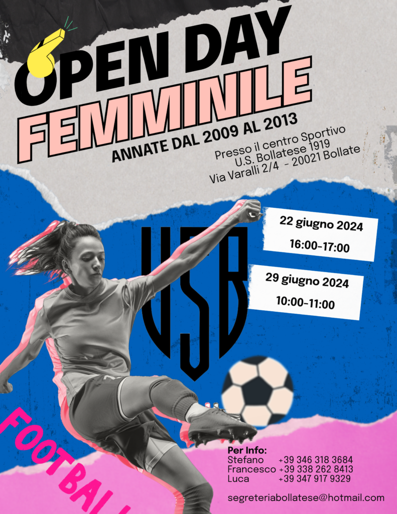 Open Day di Calcio Femminile 2024